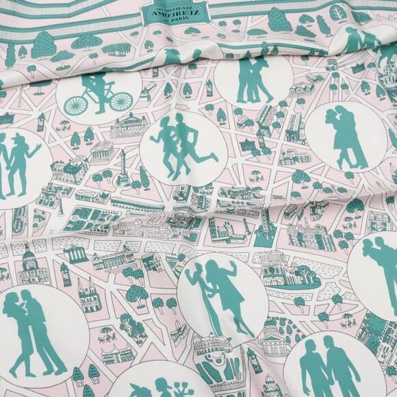 HERMES Pink Silk Scarf - Picture 6 of 6